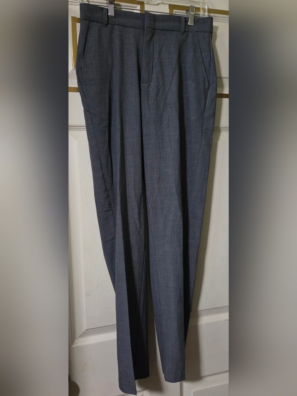 Van Heusen Charcoal Gray Dress Pants - Pleated Front